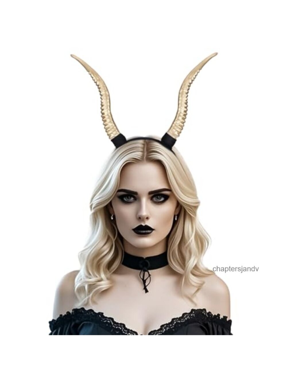 MOSTORY Demon Antelope Horns Headband Detachable Cosplay Costume Accessory